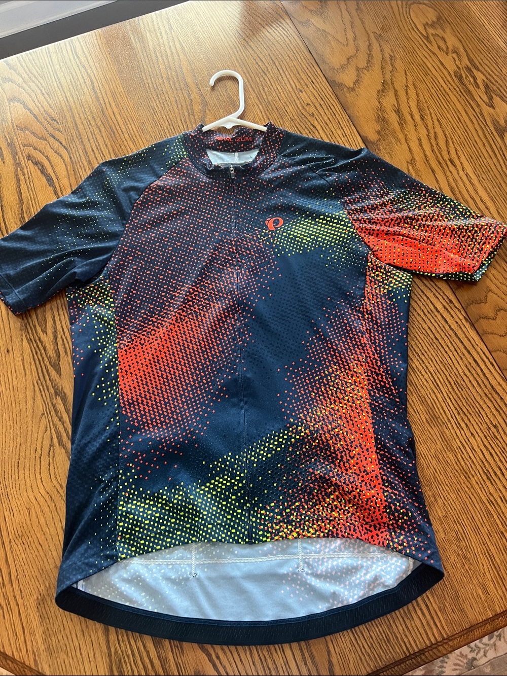 Pearl Izumi Navy Multicolor Dot-Pattern Cycling Jersey